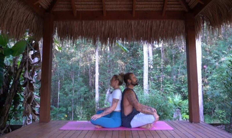 Easy partner yoga poses