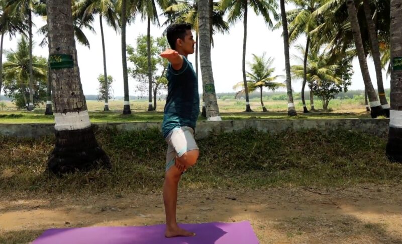 Tree pose calms mind